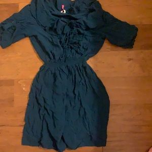 Turquoise quarter length dress